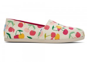 Espadryle Damskie Toms Cherries Beżowe | 2176OSNGV