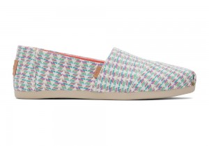 Espadryle Damskie Toms Color Triangle Woven Kolorowe | 6124NXLCE