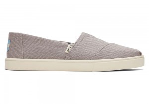 Espadryle Damskie Toms Cupsole Heritage Płócienne Szare | 1657CBDRI