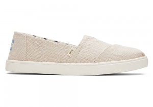 Espadryle Damskie Toms Cupsole Heritage Płócienne Beżowe | 6053IYJNT