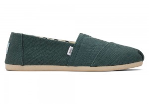 Espadryle Damskie Toms Heritage Płócienne Zielone | 5047WEVRL