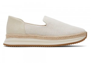 Espadryle Damskie Toms Jocelyn Tekstylne Beżowe | 2396RYNBG