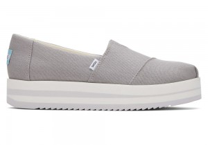 Espadryle Damskie Toms Midform Jasny Szare | 2581PDOLT