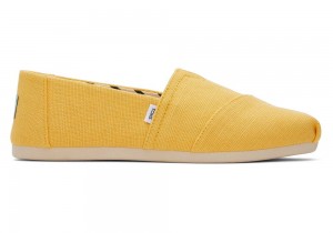 Espadryle Damskie Toms Pineapple Heritage Płócienne Żółte | 3681CZNDE