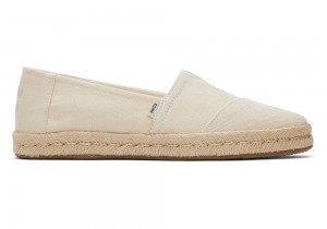 Espadryle Damskie Toms Rope 2.0 Recycled Bawełniane Beżowe | 8531URSDF