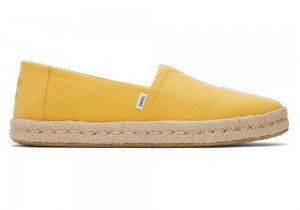 Espadryle Damskie Toms Rope 2.0 Żółte | 3416OGIAU