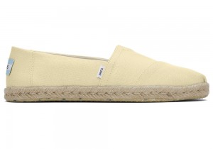 Espadryle Damskie Toms Rope Cytrynowy | 2754PMEQG