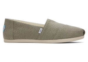 Espadryle Damskie Toms Vetiver Diamond Texture Szare | 7398QPDAT