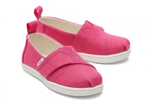 Espadryle Dziecięce Toms Heritage Płócienne Toddler Shoe Fuksja | 8276GBUOP