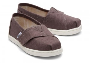 Espadryle Dziecięce Toms Płócienne Toddler Shoe Szare | 4198COTGS