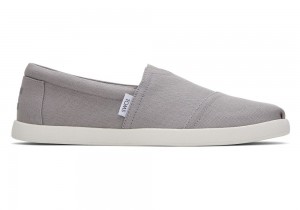 Espadryle Męskie Toms Alp Fwd Recycled Bawełniane Płócienne Szare | 4803RFZPX