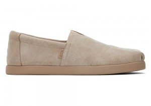 Espadryle Męskie Toms Alp Fwd Taupe Distressed Zamszowe Jasny Szare | 5718LTDXF