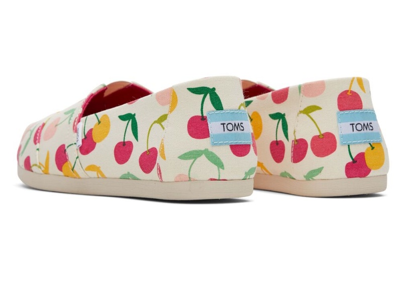 Espadryle Damskie Toms Cherries Beżowe | 2176OSNGV