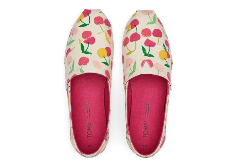 Espadryle Damskie Toms Cherries Beżowe | 2176OSNGV