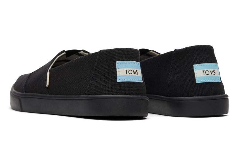 Espadryle Damskie Toms Cupsole All Heritage Płócienne Czarne | 5940AEJCB