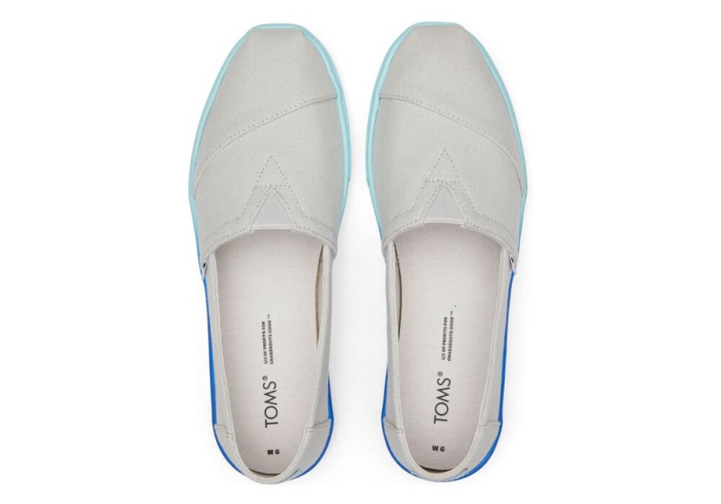 Espadryle Damskie Toms Cupsole Szare | 0984XWGOR