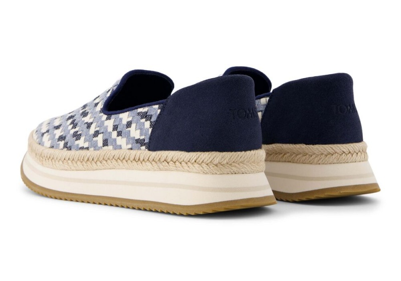 Espadryle Damskie Toms Jocelyn Denim Niebieskie | 3786QFDGJ