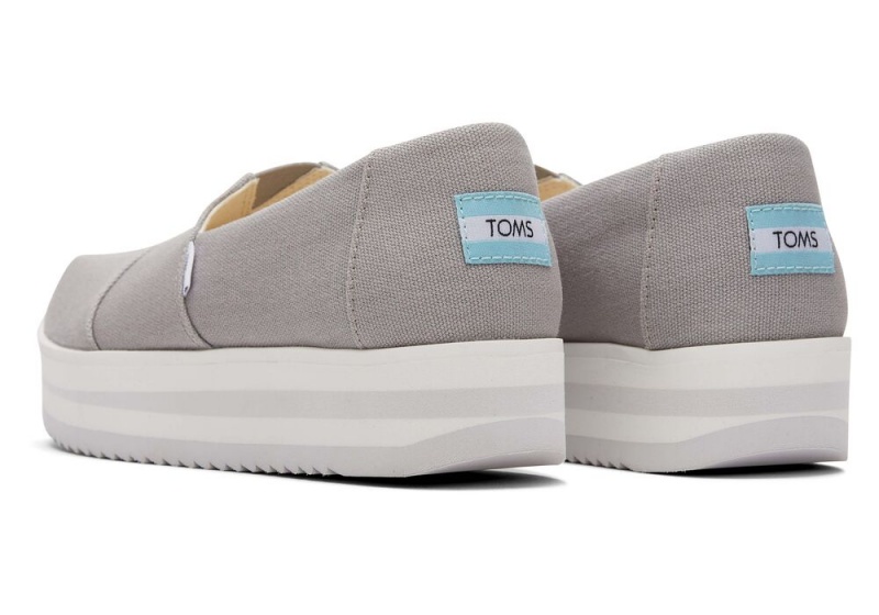 Espadryle Damskie Toms Midform Jasny Szare | 2581PDOLT