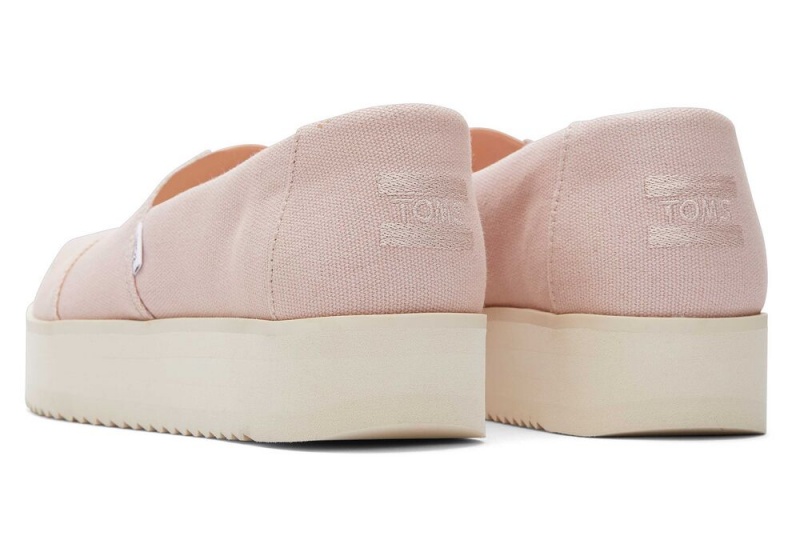 Espadryle Damskie Toms Midform Różowe | 4609EQNWC