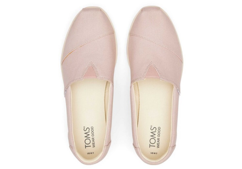 Espadryle Damskie Toms Midform Różowe | 4609EQNWC