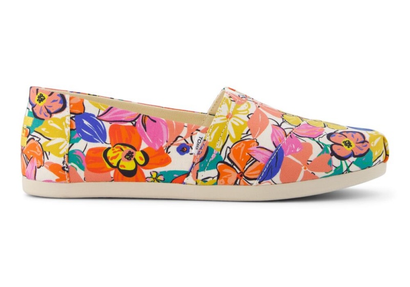 Espadryle Damskie Toms Painted Floral Kolorowe | 1920XRDOJ