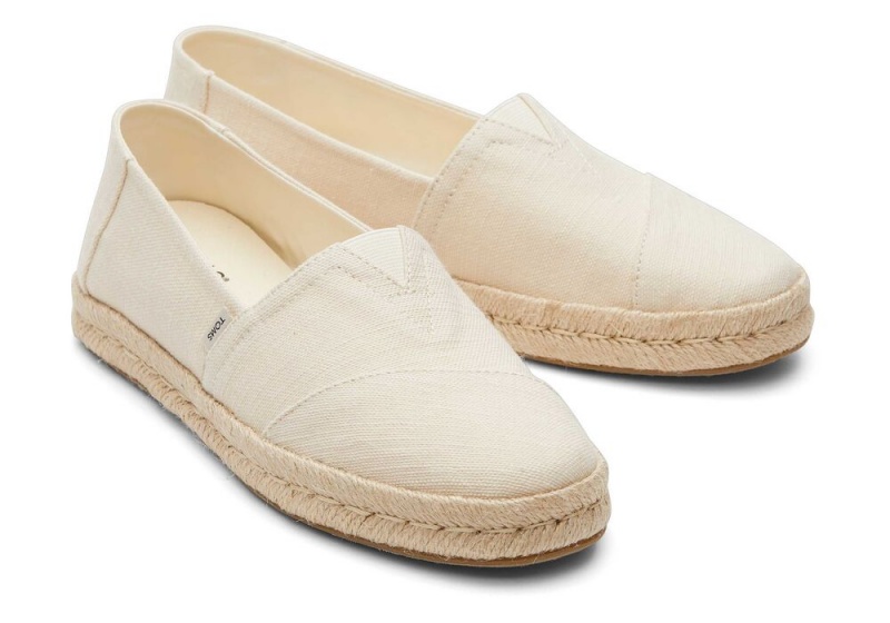 Espadryle Damskie Toms Rope 2.0 Recycled Bawełniane Beżowe | 8531URSDF