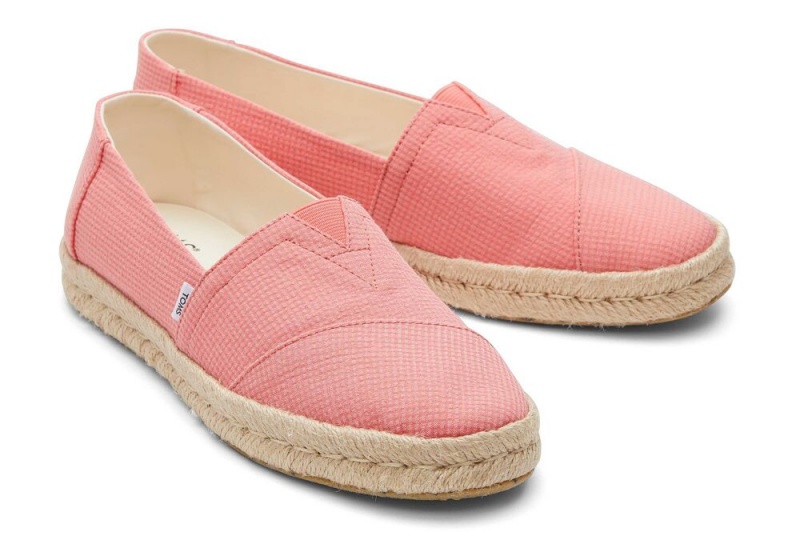 Espadryle Damskie Toms Rope 2.0 Różowe | 6513EVYKU