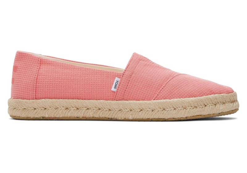 Espadryle Damskie Toms Rope 2.0 Różowe | 6513EVYKU