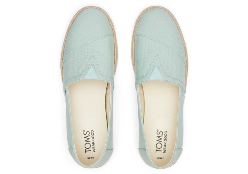 Espadryle Damskie Toms Rope 2.0 Soft Głęboka Mięta | 1572XVJMT