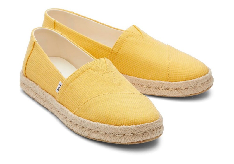 Espadryle Damskie Toms Rope 2.0 Żółte | 3416OGIAU