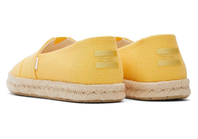 Espadryle Damskie Toms Rope 2.0 Żółte | 3416OGIAU