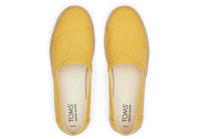 Espadryle Damskie Toms Rope 2.0 Żółte | 3416OGIAU