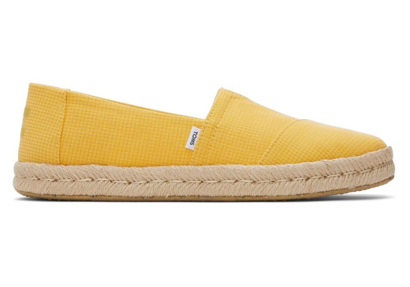 Espadryle Damskie Toms Rope 2.0 Żółte | 3416OGIAU