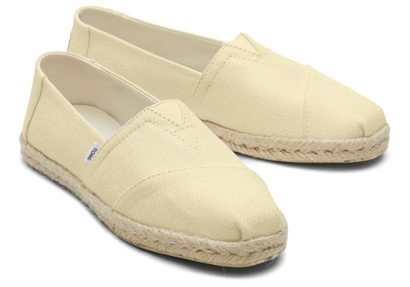 Espadryle Damskie Toms Rope Cytrynowy | 2754PMEQG