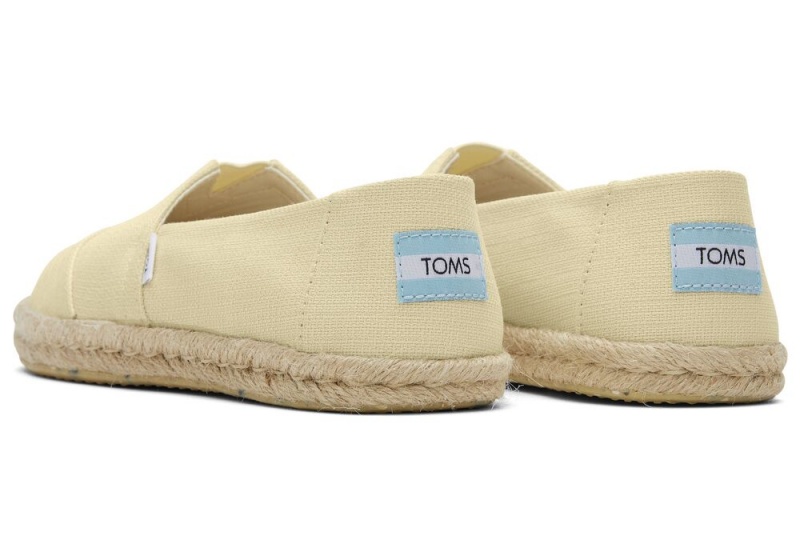 Espadryle Damskie Toms Rope Cytrynowy | 2754PMEQG