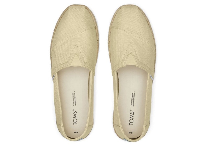 Espadryle Damskie Toms Rope Cytrynowy | 2754PMEQG