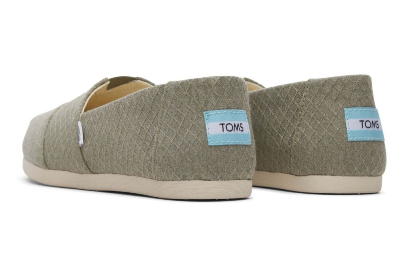 Espadryle Damskie Toms Vetiver Diamond Texture Szare | 7398QPDAT