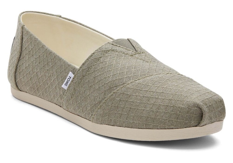 Espadryle Damskie Toms Vetiver Diamond Texture Szare | 7398QPDAT