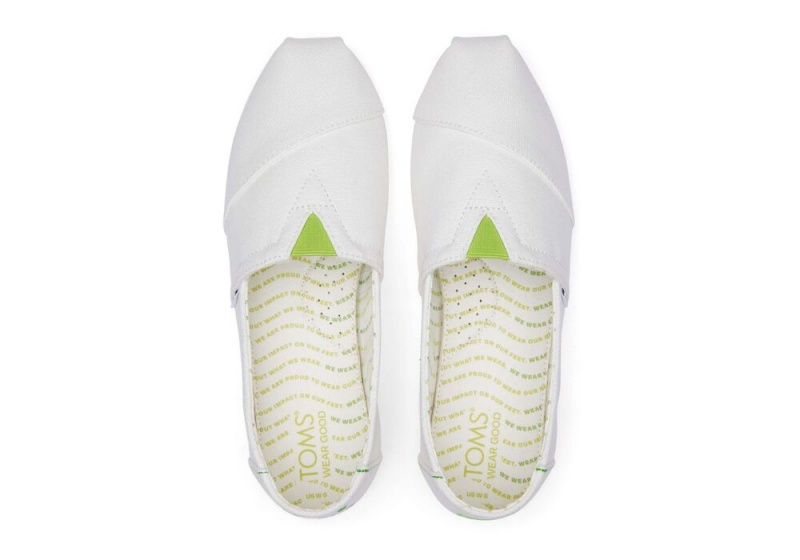 Espadryle Damskie Toms Wear Good Embroidery Białe | 2950AGSKB