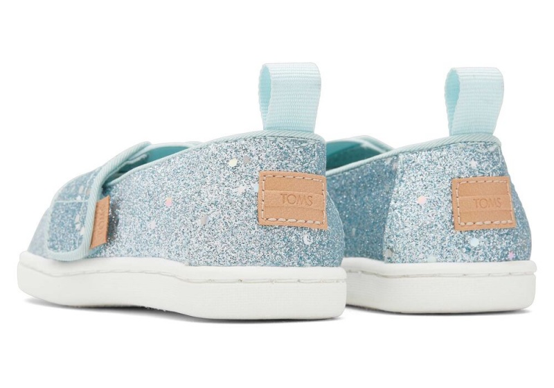 Espadryle Dziecięce Toms Mint Cosmic Glitter Toddler Shoe Mięta | 3541PXKOJ