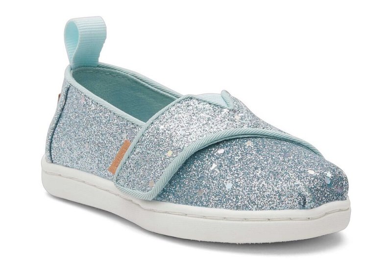 Espadryle Dziecięce Toms Mint Cosmic Glitter Toddler Shoe Mięta | 3541PXKOJ