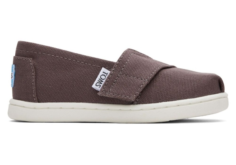 Espadryle Dziecięce Toms Płócienne Toddler Shoe Szare | 4198COTGS