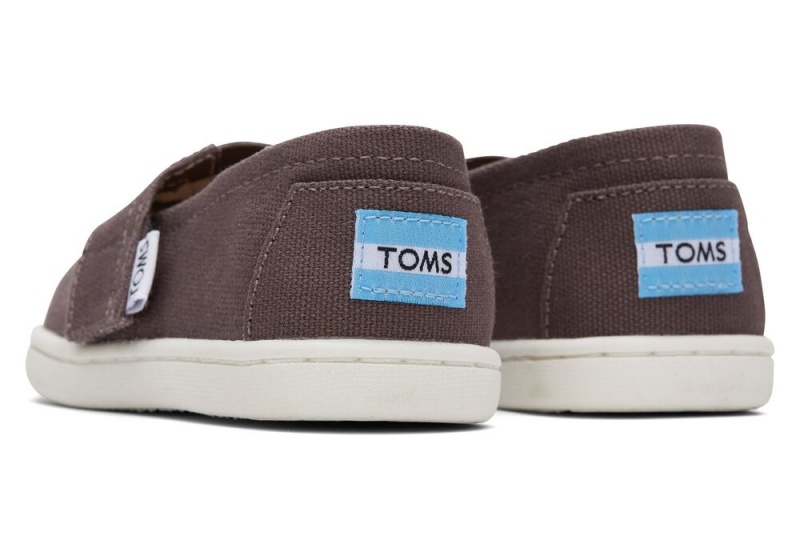 Espadryle Dziecięce Toms Płócienne Toddler Shoe Szare | 4198COTGS