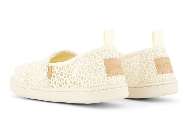 Espadryle Dziecięce Toms Youth Moroccan Crochet Kids Shoe Beżowe | 0985MAIQV