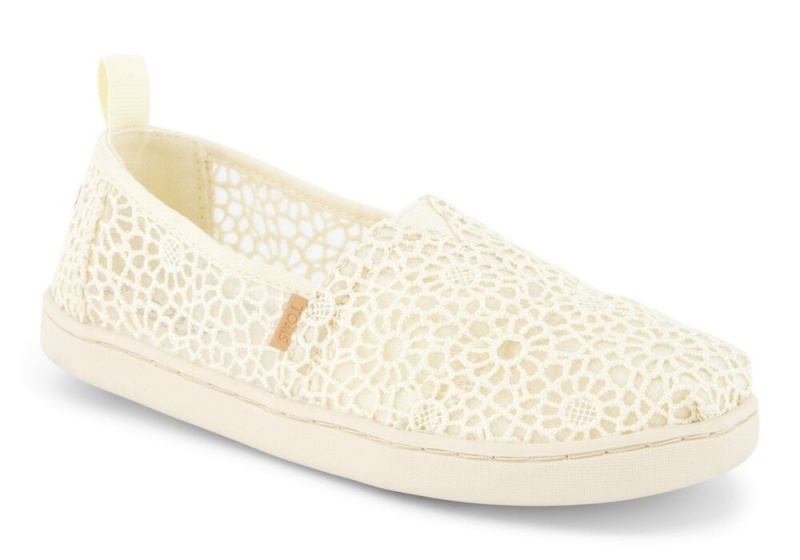 Espadryle Dziecięce Toms Youth Moroccan Crochet Kids Shoe Beżowe | 0985MAIQV