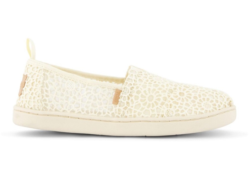 Espadryle Dziecięce Toms Youth Moroccan Crochet Kids Shoe Beżowe | 0985MAIQV