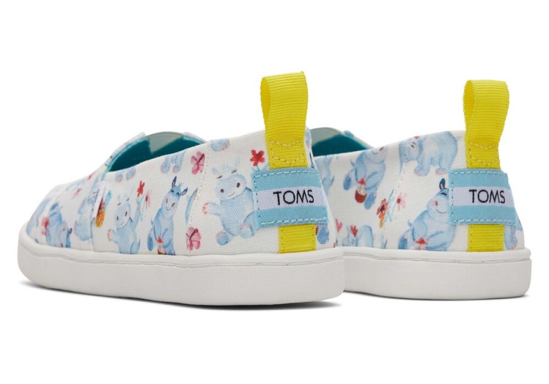 Espadryle Dziecięce Toms Youth Summer Hippos Białe | 1759JWRGY