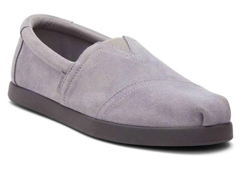 Espadryle Męskie Toms Alp Fwd Distressed Zamszowe Szare | 4561FWDZK