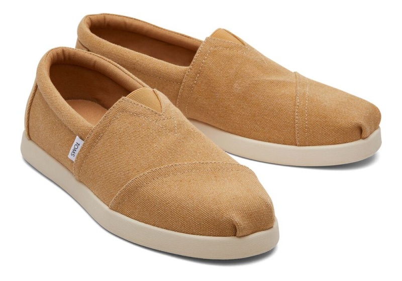 Espadryle Męskie Toms Alp Fwd Doe Recycled Bawełniane Płócienne Brązowe | 0564XOKVE