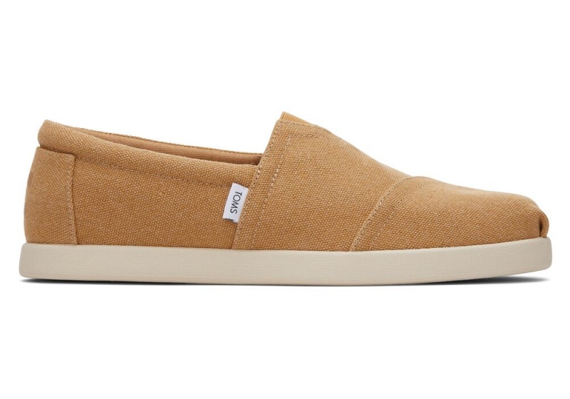 Espadryle Męskie Toms Alp Fwd Doe Recycled Bawełniane Płócienne Brązowe | 0564XOKVE